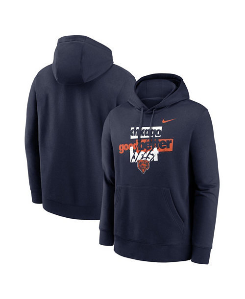 Men's Navy Chicago Bears Good Better Best Club Hoodie