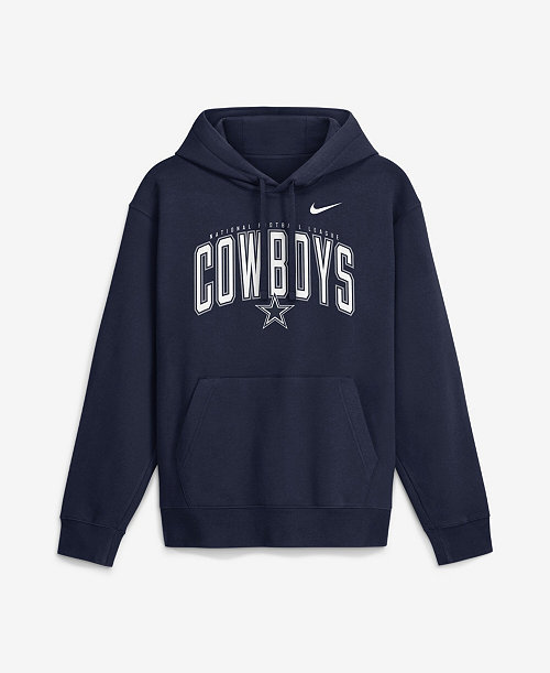 Men's Navy Dallas Cowboys Expect Victory Club Fleece Pullover Hoodie