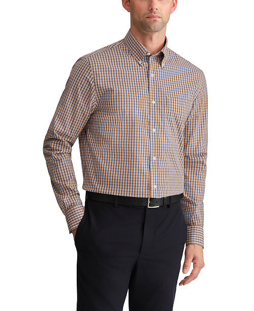 Men's Button-Down Collar Long-Sleeve Dress Shirt