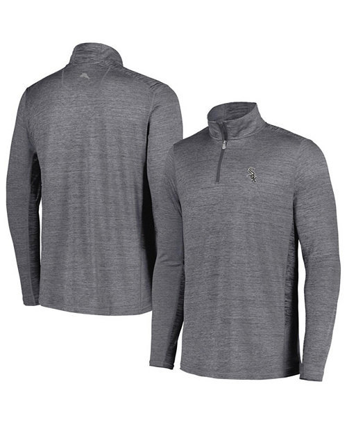 Men's Charcoal Chicago White Sox Delray IslandZone Half-Zip Top