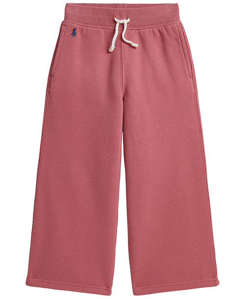 Girls' 2T-6X Fleece Wide-Leg Sweatpants