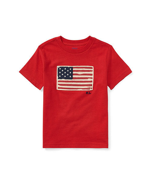 Boys' 8-20 Flag Cotton Jersey Tee