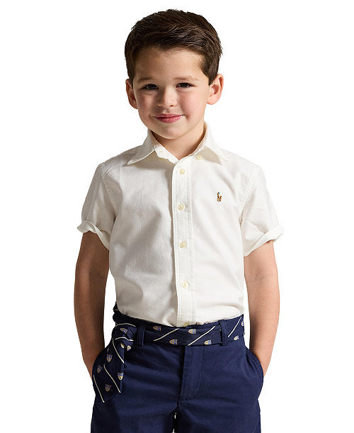 Boys' 2T-7 Oxford Short-Sleeve Shirt