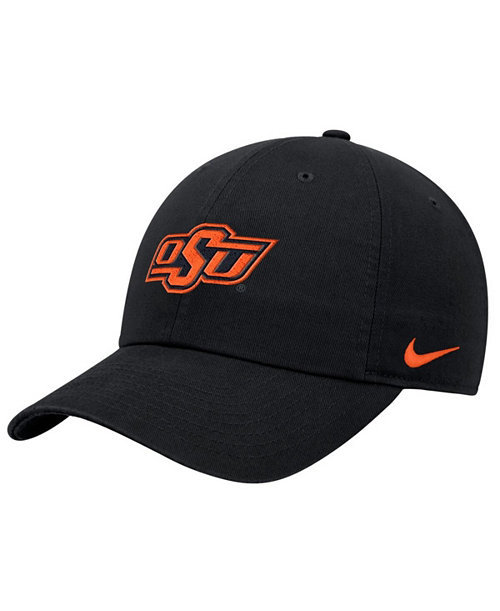 Men's Black Oklahoma State Cowboys Club Adjustable Hat