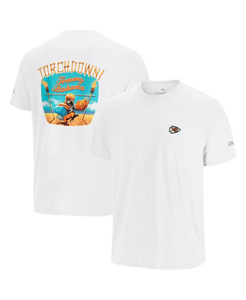 Men's White Kansas City Chiefs Sport Torch down Graphic T-Shirt
