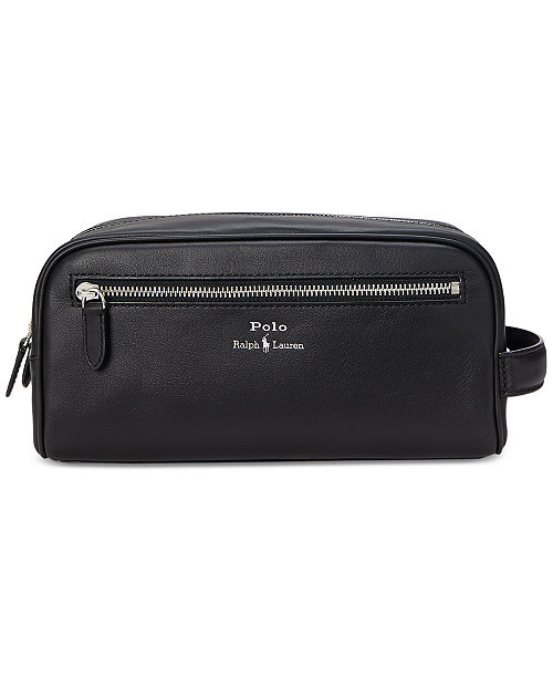 Men's Smooth Leather Travel Case