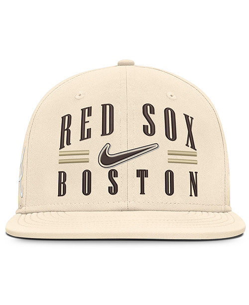 Men's Natural Boston Red Sox True Dri-FIT AeroBill Fitted Hat