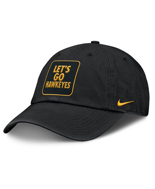 Men's Black Iowa Hawkeyes Local Club Adjustable Hat