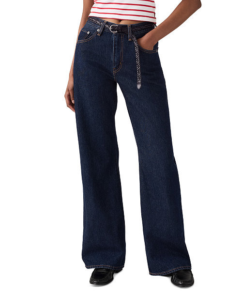 Women's Middy Loose Mid Rise Bootcut Jeans