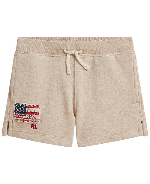Girls' 2T-6X Flag Terry Pull-On Shorts
