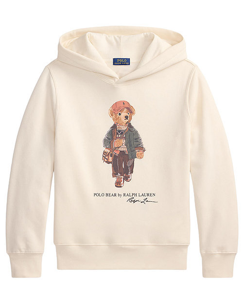 Boys' 8-20 Polo Bear Graphic Hooded Sweatshirt