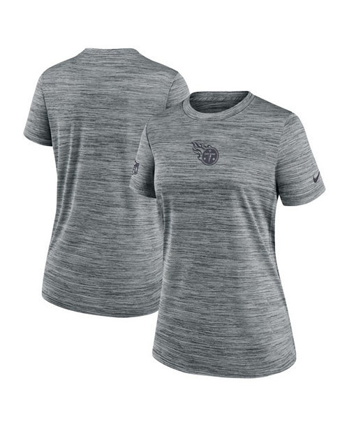 Women's Gray Tennessee Titans Sideline Velocity Performance T-Shirt
