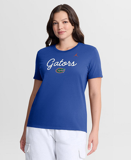 Women's Royal Florida Gators Script Mantra Logo T-Shirt