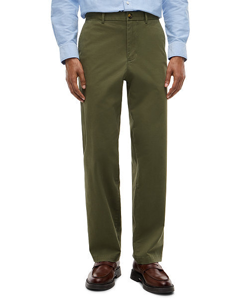 Men's Regular-Straight Fit Stretch Chino Pants