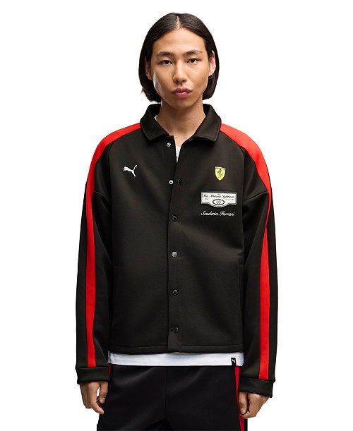 Men's Ferrari Combines Iconic Stripe Track Jacket