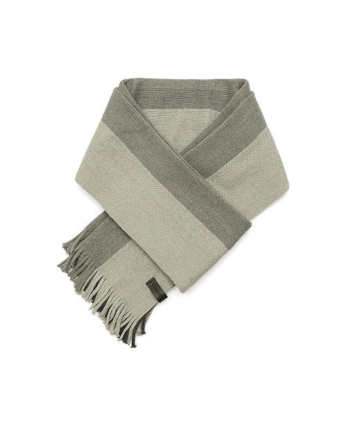 Men's Gradient Stripe Raschel Scarf