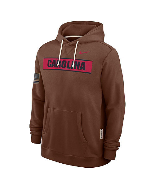 Men's Brown South Carolina Gamecocks 2026 Military Appreciation Dri-FIT Hoodie