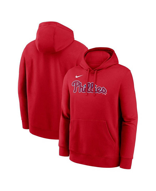 Men's Red Philadelphia Phillies Dri-Fit Club Hoodie