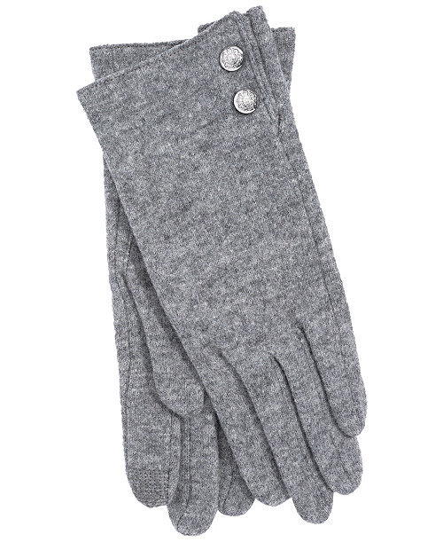 Two Button Cashmere Blend Touch Gloves
