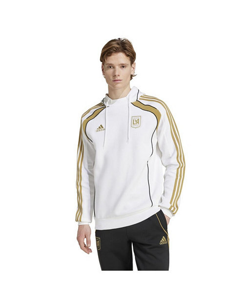 Men's White LAFC 2025 Travel Pullover Hoodie