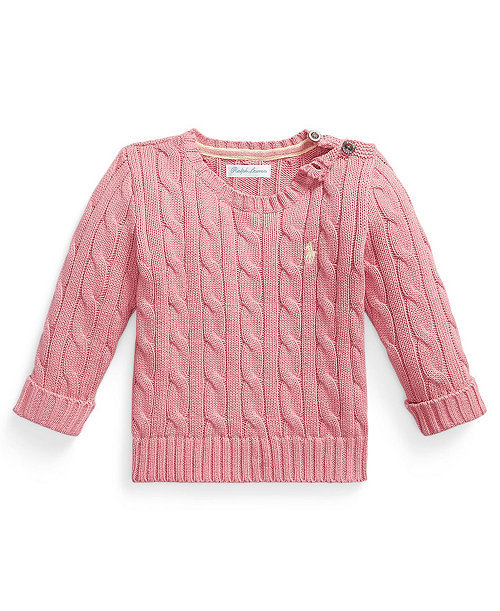 Baby Boys' Cable-Knit Crewneck Sweater