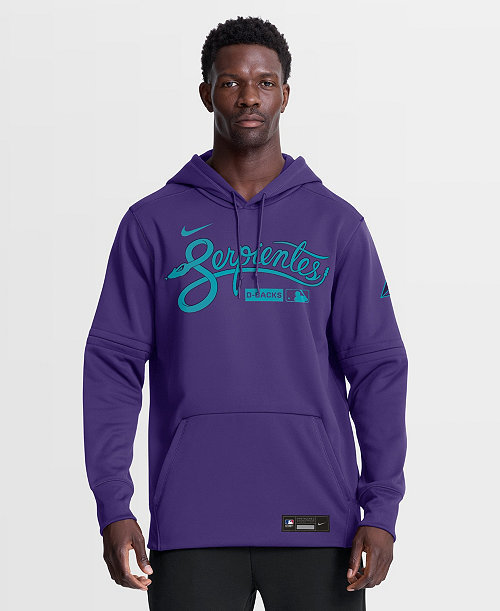 Men's Purple Arizona Diamondbacks Authentic Collection City Connect Therma-FIT Hoodie