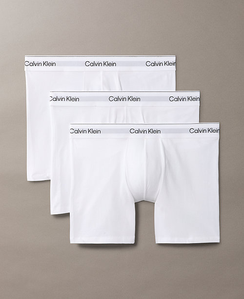 Men's Icon Cotton Stretch Boxer Briefs Underwear, 3-Pack