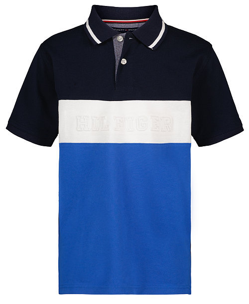 Boys' 8-20 Color-Blocked Logo Polo Shirt