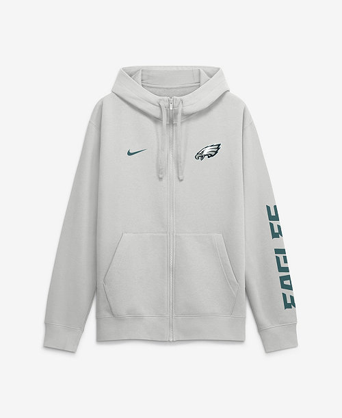 Men's Cool Down Club Philadelphia Eagles Full-Zip Scuba Hood Hoodie