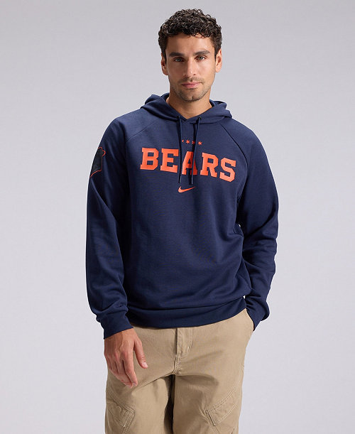 Men's  Navy Chicago Bears 2026 Rivalries Collection Dri-FIT Pullover Hoodie
