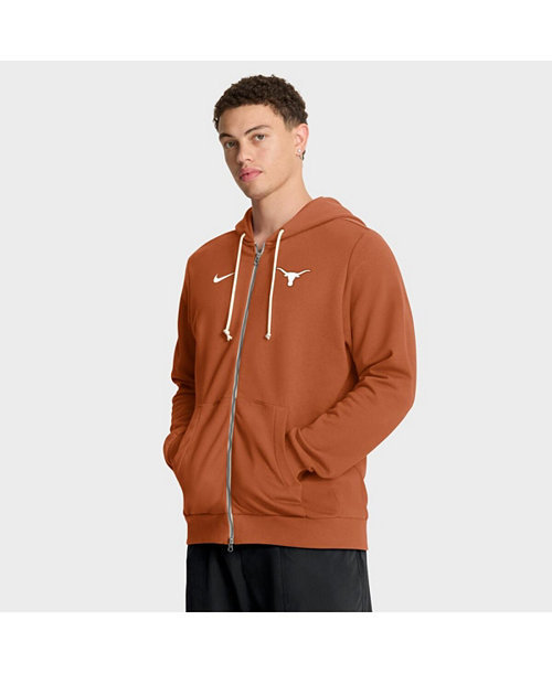 Men's Burnt Orange Texas Longhorns 2025 Sideline Standard Issue Dri-FIT Full-Zip Hoodie