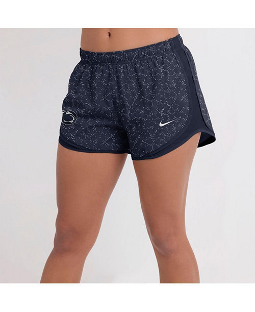 Women's Navy Penn State Nittany Lions Tempo Pattern Performance Shorts