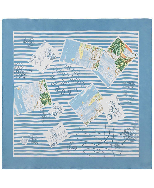 Summer Postcard Conversational Scarf