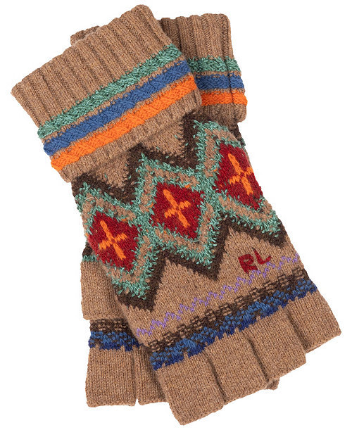 Men's Fairisle Fingerless Gloves