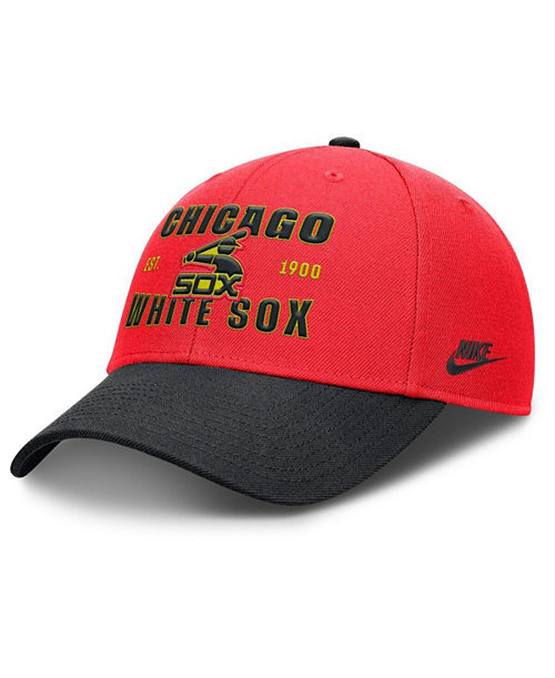 Men's Crimson/Black Chicago White Sox Neon 90s Rise Adjustable Hat