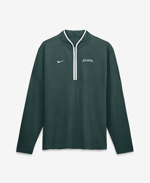 Men's  Green Michigan State Spartans Victory Dri-FIT Half-Zip Pullover