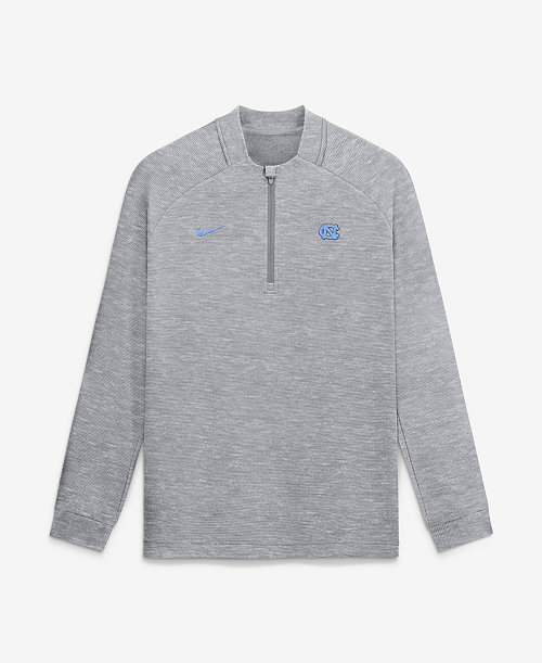 Men's  Gray North Carolina Tar Heels Par Raglan Tri-Blend Therma-FIT Half-Zip Pullover