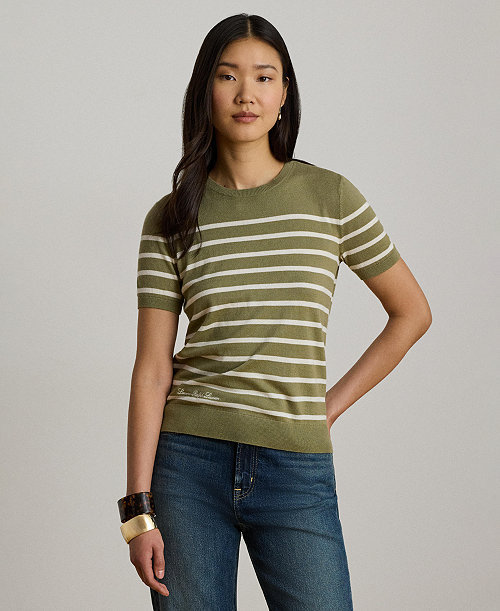 Women's Crewneck Short-Sleeve Sweater