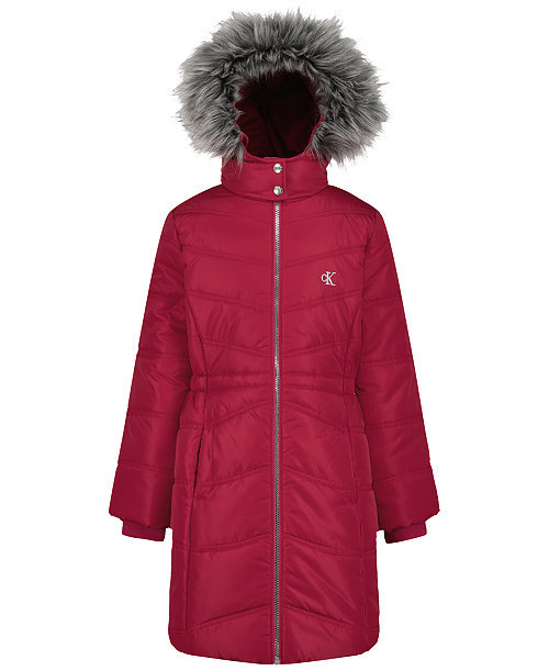 Girls' 4-6X Aerial Hooded Puffer Jacket