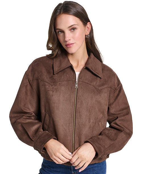 Women's Western Yoke Bubble Hem Jacket