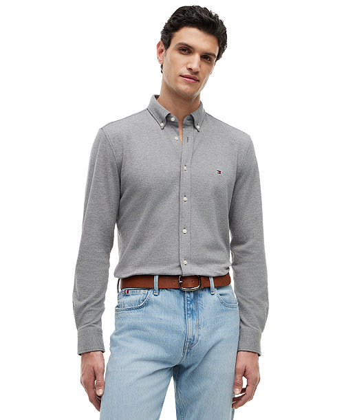 Men's Textured Knit Featherweight Shirt