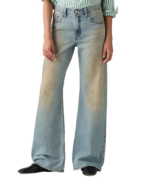 Women's Premium Mid-Rise Loose Bootcut Jeans