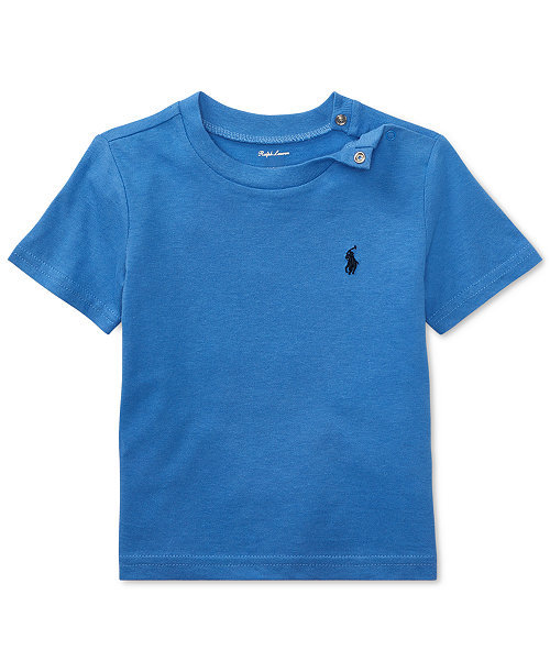 Baby Boys Cotton Crewneck Embroidered Pony T-Shirt