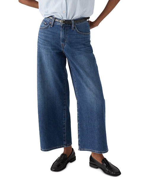 Women's Middy Wide-Leg Ankle Jeans