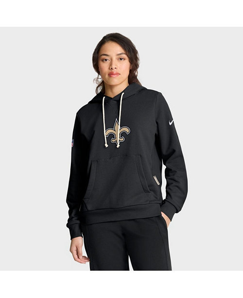 Women's Black New Orleans Saints Sideline Standard Issue Initial Home Dri-FIT Hoodie