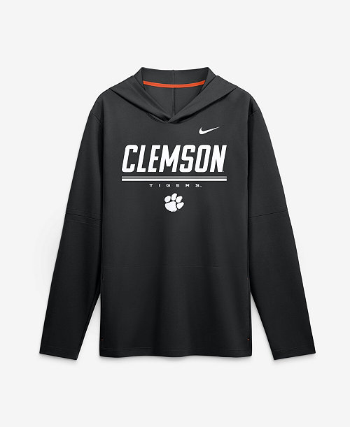 Men's Clemson Tigers Sideline Lightweight Long-Sleeve Dri-FIT Hoodie