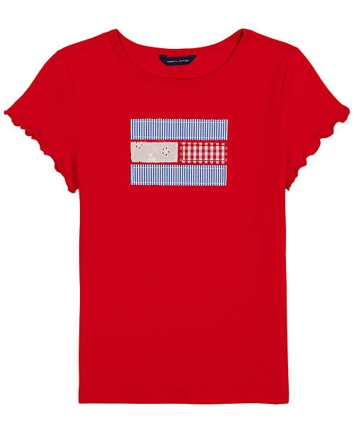 Girls' 7-16 Embroidered Round-Neck T-Shirt