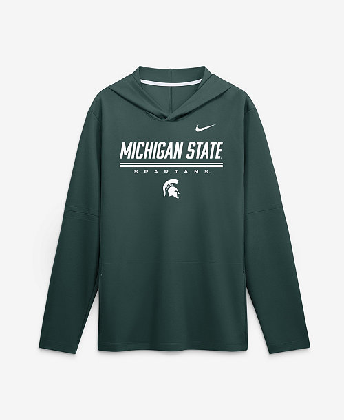 Men's Sideline Michigan State Spartans Long-Sleeve Lightweight Hoodie