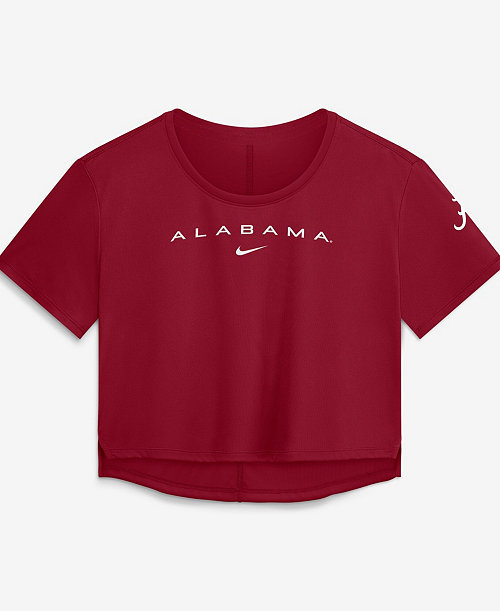 Women's Crimson Alabama Crimson Tide Premium Performance Dri-FIT Cropped Top