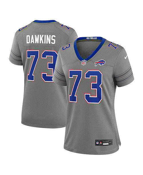Women's Dion Dawkins Gray Buffalo Bills Nickel City Game Jersey